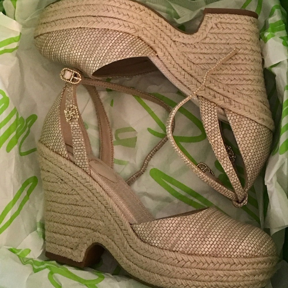 Sam Edelman Gold Espadrille Sandals